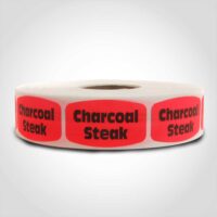Charcoal Steak Label - 1 roll of 1000 (540029)