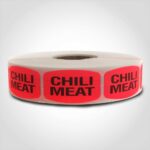 chili meat butcher meat label sticker