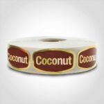 coconut pie or pastry label sticker