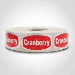 cranberry label sticker