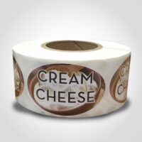 cream cheese label sticker