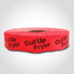 cut up fryer label butcher meat sticker