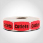 cutlets label butcher meat sticker