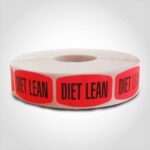 diet lean label butcher meat sticker