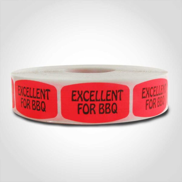 Excellent for Bar-B-Que Label - 1 roll of 1000 (510021)