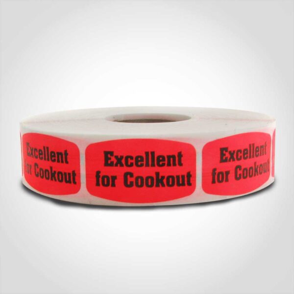 Excellent for Cookout Label - 1 roll of 1000 (510123)