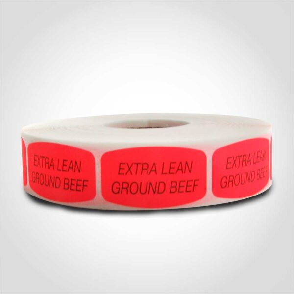 Extra Lean Ground Beef Label - 1 roll of 1000 (540045)