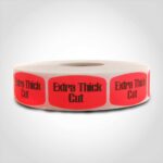 extra thick cut butcher meat label sticker
