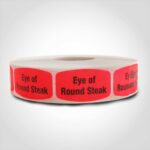 eye of round butcher label sticker