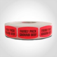 Family Pak Ground Beef Label - 1 roll of 1000 (540244)