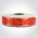 flank steak label butcher meat sticker