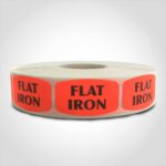 flat iron label butcher meat sticker