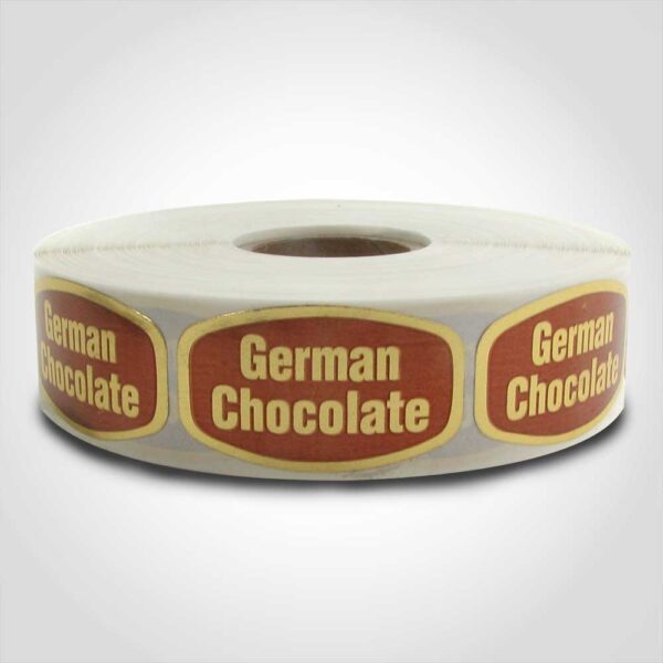 German Chocolate Label - 1 roll of 1000 (568037)