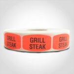 grill steak label butcher meat sticker