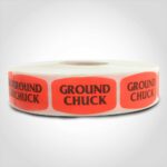 ground chuck butcher meat label sticker