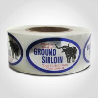 Premium Quality Ground Sirloin Label - 1 roll of 500 (500151)