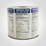 ground veal nutritional label