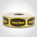 honey wheat label sticker