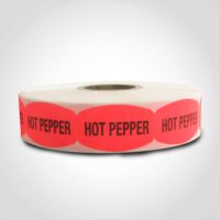 Hot Pepper Label - 1 roll of 1000 (520074)