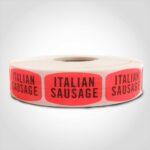 italian sausage label butcher meat sticker