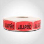 jalapeno label with red background sticker