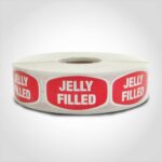 jelly filled donut label sticker