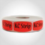 kc strip butcher meat label sticker