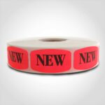label that reads new
