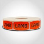 lamb red label butcher meat label sticker