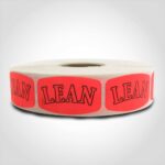 lean butcher meat label sticker
