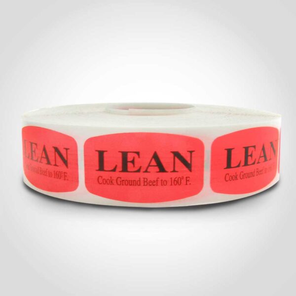 Lean Ground Beef Cook to 160 - 1 roll of 1000 (500203)