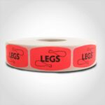 legs label butcher meat sticker
