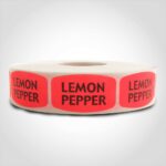 lemon pepper butcher meat label sticker