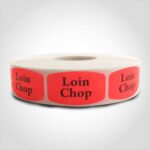 loin chop butcher meat label sticker