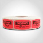 london broil butcher meat label sticker