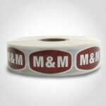 m & m label sticker