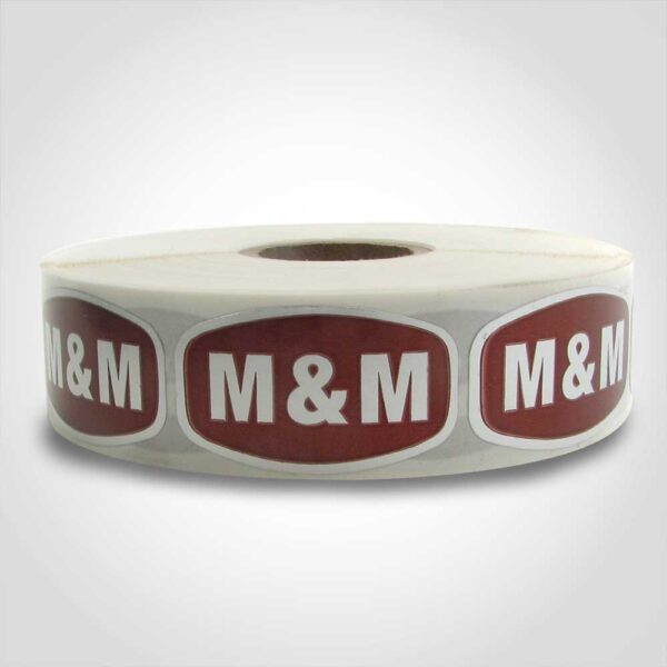 M and M Label - 1 roll of 1000 (560010)