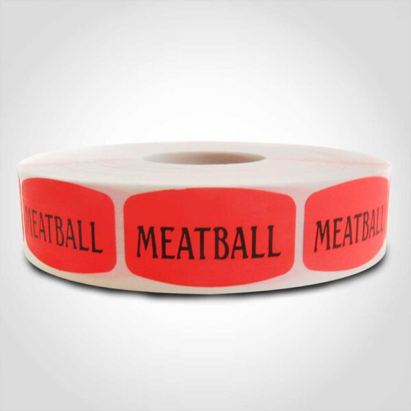 Meat Ball Label - 1 roll of 1000 (520116)