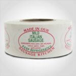 mild italian sausage label butcher meat sticker