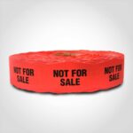 not for sale label sticker