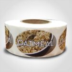 oatmeal label sticker