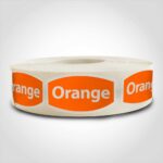 orange label sticker