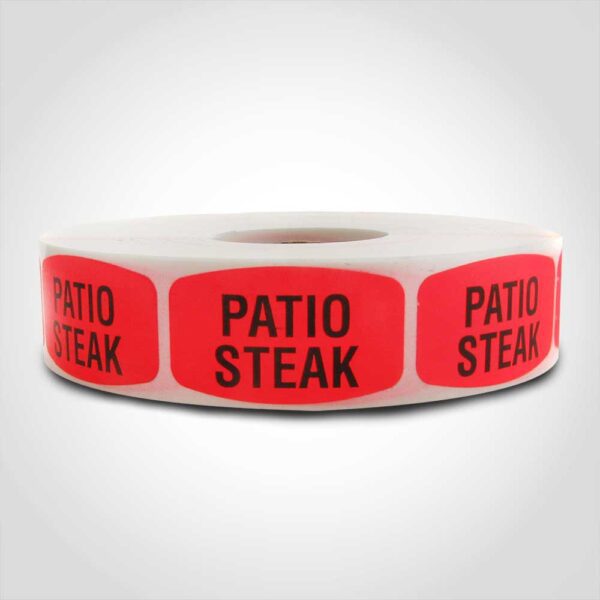 Patio Steak Label - 1 roll of 1000 (540075)