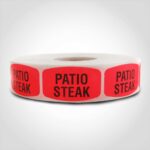 patio steak butcher meat label sticker