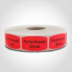 porterhouse steak label butcher meat sticker