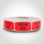 prime rib label butcher meat sticker