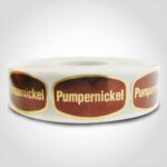 pumpernickel label sticker