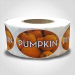pumpkin label sticker