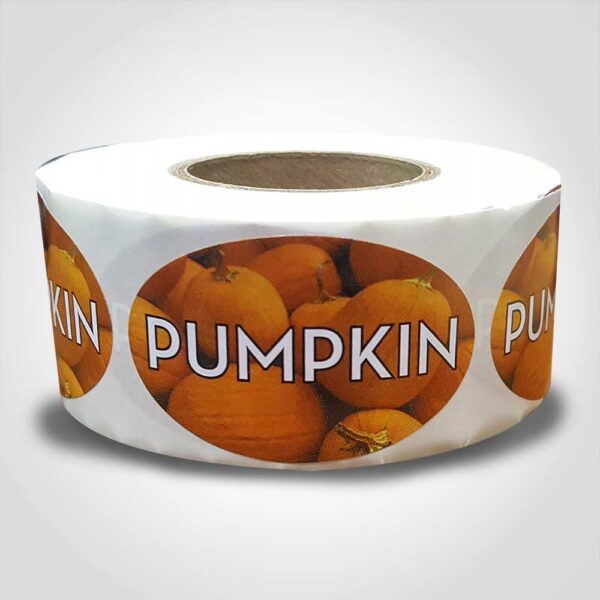 Pumpkin Label - 1 roll of 500 (560090)