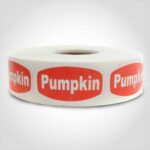 pumpkin pie or pastry label sticker